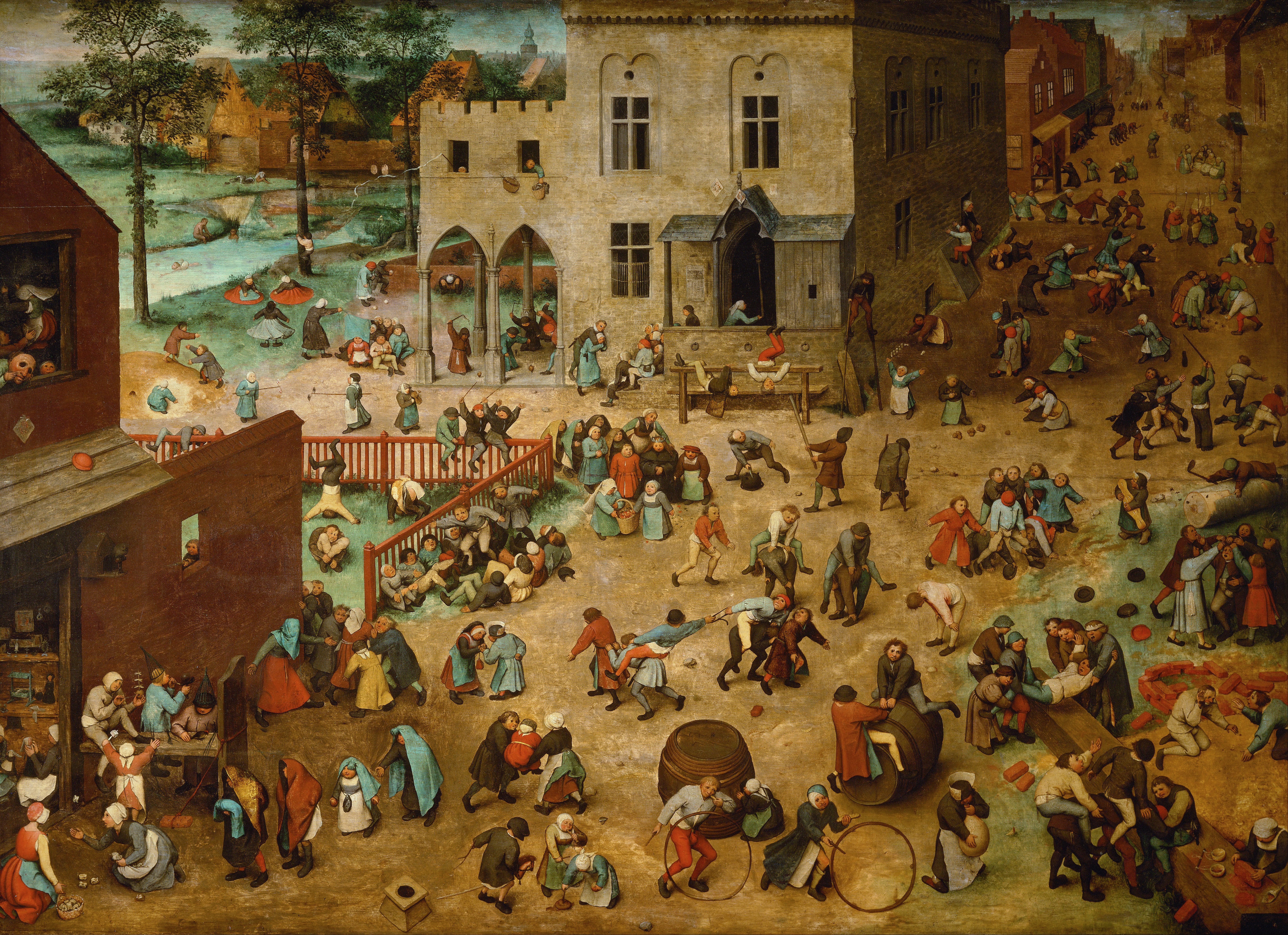 Obra Jogos Infantis de Pieter Bruegel, o Velho